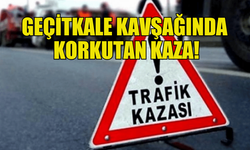 GEÇİTKALE YOLUNDA TRAFİK KAZASI: 3 KİŞİ HASTANEYE KALDIRILDI