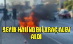 LEFKOŞA KUZEY ÇEVRE YOLU’NDA ARAÇ YANGINI!