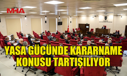 MECLİSTE YASA GÜCÜNDE KARARNAME KONUSU TARTIŞILIYOR