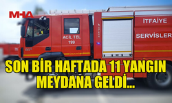 İTFAİYE EKİPLERİ BİR HAFTADA 30’DAN FAZLA OLAYA MÜDAHALE ETTİ