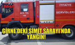 GİRNE’DEKİ SİMİT SARAYI’NDA YANGIN MEYDANA GELDİ