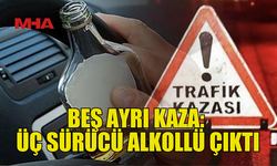 TRAFİKTE ALKOLLÜ SÜRÜCÜLER TEHLİKE SAÇTI