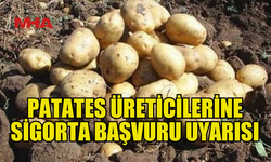 PATATES EKİMİ İÇİN SİGORTA BİLDİRİMİ 17 ŞUBAT'A KADAR