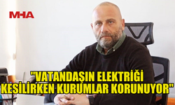 TUĞCU: "VATANDAŞIN ELEKTRİĞİ KESİLİRKEN KURUMLAR KORUNUYOR"