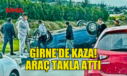 GİRNE’DE TRAFİK KAZASI: ARAÇ TAKLA ATTI...