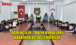 KARAOĞLANOĞLU İLKOKULU ANASINIF ÖĞRENCİLERİ ÖĞRETMENLERİYLE BİRLİKTE GİRNE POLİS MÜDÜRLÜĞÜ’NÜ ZİYARET ETTİ