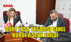 HUKUK, SİYASİ İŞLER, DIŞİLİŞKİLER VE SAVUNMA KOMİTESİ DÖRT YASA TASARISINI GENEL KURUL'A SEVK ETTİ