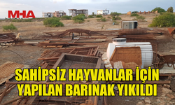 GÜZELYURT’TA HAYVAN BARINAĞI YIKIMI ÜZERİNE TARTIŞMA