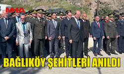 BAĞLIKÖY ŞEHİTLERİ DÜZENLENEN TÖRENLE ANILDI