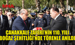 18 MART ŞEHİTLER GÜNÜ NEDENİYLE BOĞAZ ŞEHİTLİĞİ’NDE TÖREN DÜZENLENDİ