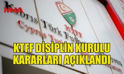 KTFF DİSİPLİN KURULU, 14-16 MART MAÇLARI SONRASI CEZALARI AÇIKLADI