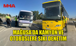 POLİS GAZİMAĞUSA'DA KAMU İŞLETME İZİNLİ ARAÇLARI DENETLEMEYE DEVAM EDİYOR