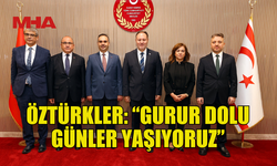 MECLİS BAŞKANI ÖZTÜRKLER TÜRKİYE SANAYİ VE TEKNOLOJİ BAKANI KACIR’I KABUL ETTİ