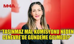 TDP: “TAŞINMAZ MAL KOMİSYONU NEDEN CENEVRE’DE GÜNDEME GELMEDİ?”