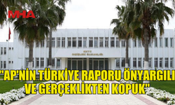 DIŞİŞLERİ BAKANLIĞI: "AP'NİN TÜRKİYE RAPORU ÖNYARGILI VE GERÇEKLİKTEN KOPUK"