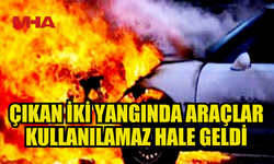 ALAYKÖY’DE OTOMOBİL, MEVLEVİ’DE OTOBÜS YANDI