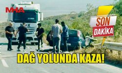 DAĞ YOLUNDA KAZA MEYDANA GELDİ...