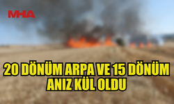 AKDOĞAN’DA YANGIN: 35 DÖNÜM ZARAR GÖRDÜ