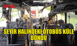GİRNE – LEFKOŞA ANA YOLUNDA SEYREDEN OTOBÜSTE YANGIN...