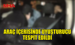 GÜZELYURT’TA TRAFİK KONTROLÜNDE YASAKLI MADDE ELE GEÇİRİLDİ