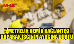GİRNE İNŞAAT ALANINDA İŞ KAZASI: BİR KİŞİ YARALANDI