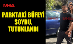 BÜFENİN KAPISINI KIRDI, PARALARI ALDI