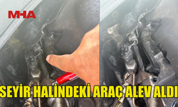 HASPOLAT ÇEMBERİ’NDE ARAÇ YANGINI