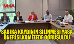 MECLİS KOMİTESİ SABIKA KAYDININ SİLİNMESİNE İLİŞKİN YASA ÖNERİSİNİ GÖRÜŞTÜ