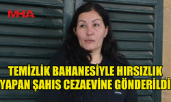 TEMİZLİK İÇİN GİTTİ, ALTINLARI ÇALDI: 2 YIL 6 AY HAPİS