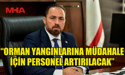 BAKAN ÇAVUŞ: ORMAN YANGINLARINA MÜDAHALE İÇİN PERSONEL ARTIRILACAK