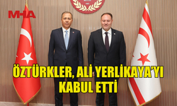 MECLİS BAŞKANI ÖZTÜRKLER, ALİ YERLİKAYA’YI KABUL ETTİ