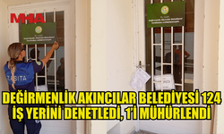 DEĞİRMENLİK AKINCILAR BELEDİYESİ’NDEN HİJYEN DENETİMİ