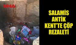 SALAMİS ANTİK KENT'TE ÇÖP REZALETİ