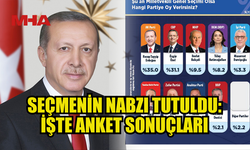 TÜRKİYE'DE SEÇMENİN NABZI TUTULDU: İŞTE ANKET SONUÇLARI