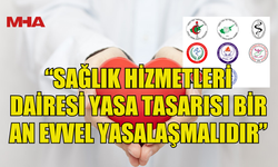 SAĞLIKTA ÖRGÜTLÜ SENDİKA VE BİRLİKLER: “SAĞLIK HİZMETLERİ DAİRESİ YASA TASARISI BİR AN EVVEL YASALAŞMALIDIR”