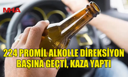 ALKOLLÜ KAMYONET SÜRÜCÜSÜ PARK HALİNDEKİ ARACA ÇARPTI