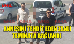 AYGÜN'DE ANNESİNİ TEHDİT EDEN ZANLI TEMİNATA BAĞLANDI