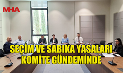 HUKUK KOMİTESİ, SEÇİM YASASI VE SABIKA KAYDI DÜZENLEMESİNİ ELE ALDI