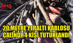 ALAYKÖY’DE KABLO HIRSIZLIĞI: 4 ZANLI SUÇÜSTÜ YAKALANDI