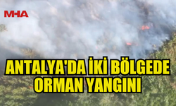 ANTALYA'DA İKİ BÖLGEDE ORMAN YANGINI: HAVADAN VE KARADAN MÜDAHALE EDİYOR