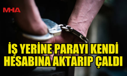 İŞYERİNİN PARASINI ÇALIP YURT DIŞINA KAÇTI, DÖNÜŞTE YAKALANDI