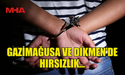 GAZİMAĞUSA VE DİKMEN'DE HIRSIZIK ZANLILARI TUTUKLANDI...