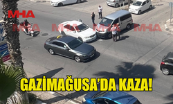 GAZİMAĞUSA'DA DİKKATSİZ SÜRÜCÜ KAZAYA NEDEN OLDU