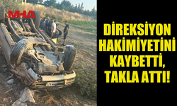 DİPKARPAZ'DA ALKOLLÜ İÇKİ TESİRİ ALTINDA KAZA, 2 YARALI...