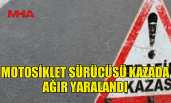 SEYİR HALİNDEYKEN HAKİMİYETİ KAYBETTİ, REFÜJE ÇARPTI