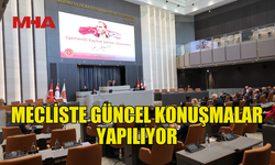 MECLİS GENEL KURULU'NDA GÜNCEL KONUŞMALAR YAPILIYOR