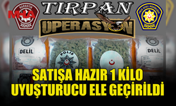 SATIŞA HAZIR 1 KİLO YASAKLI MADDE İLE  YAKALANDILAR