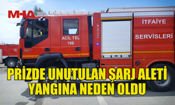 LAPTA’DA ŞARJ ALETİ YANGIN ÇIKARDI