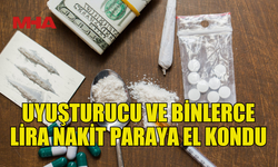 36 GRAM HİNTKENEVİRİ VE 5 GRAM KOKAİN ELE GEÇİRİLDİ