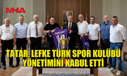 CUMHURBAŞKANI TATAR, LEFKE TÜRK SPOR KULÜBÜ YÖNETİMİNİ KABUL ETTİ